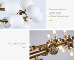 Forged Circle Iron Chandelier- Round/Rectangle - Reflect Lighting