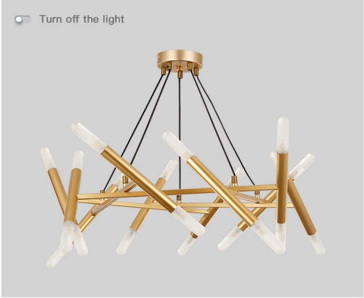 Tubed Tree Chandelier