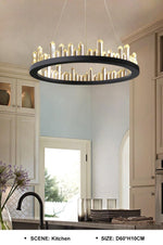 Black Stoned Chandelier