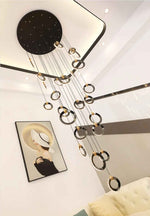 Elysian Rings Staircase Chandelier