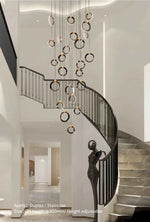 Elysian Rings Staircase Chandelier