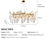 Malise Atticus Copper Chandelier