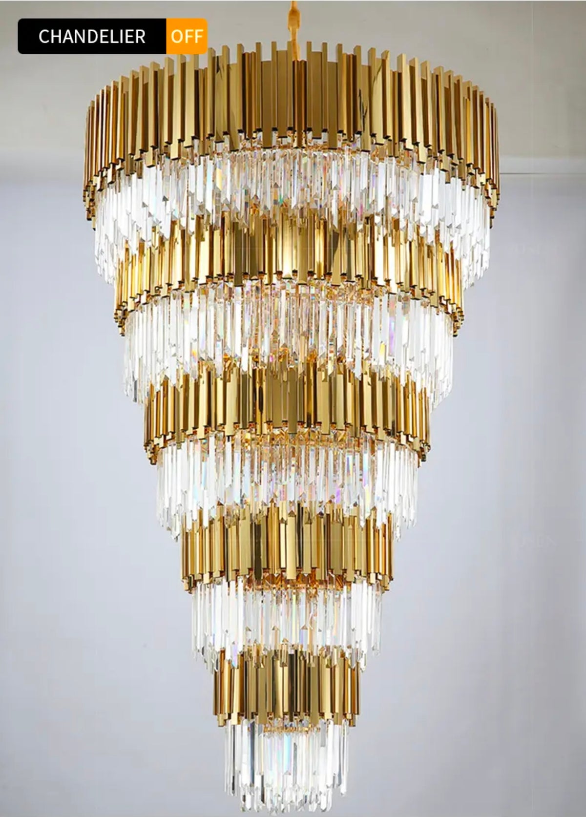 Nirupa Amethy Crysla Chandelier