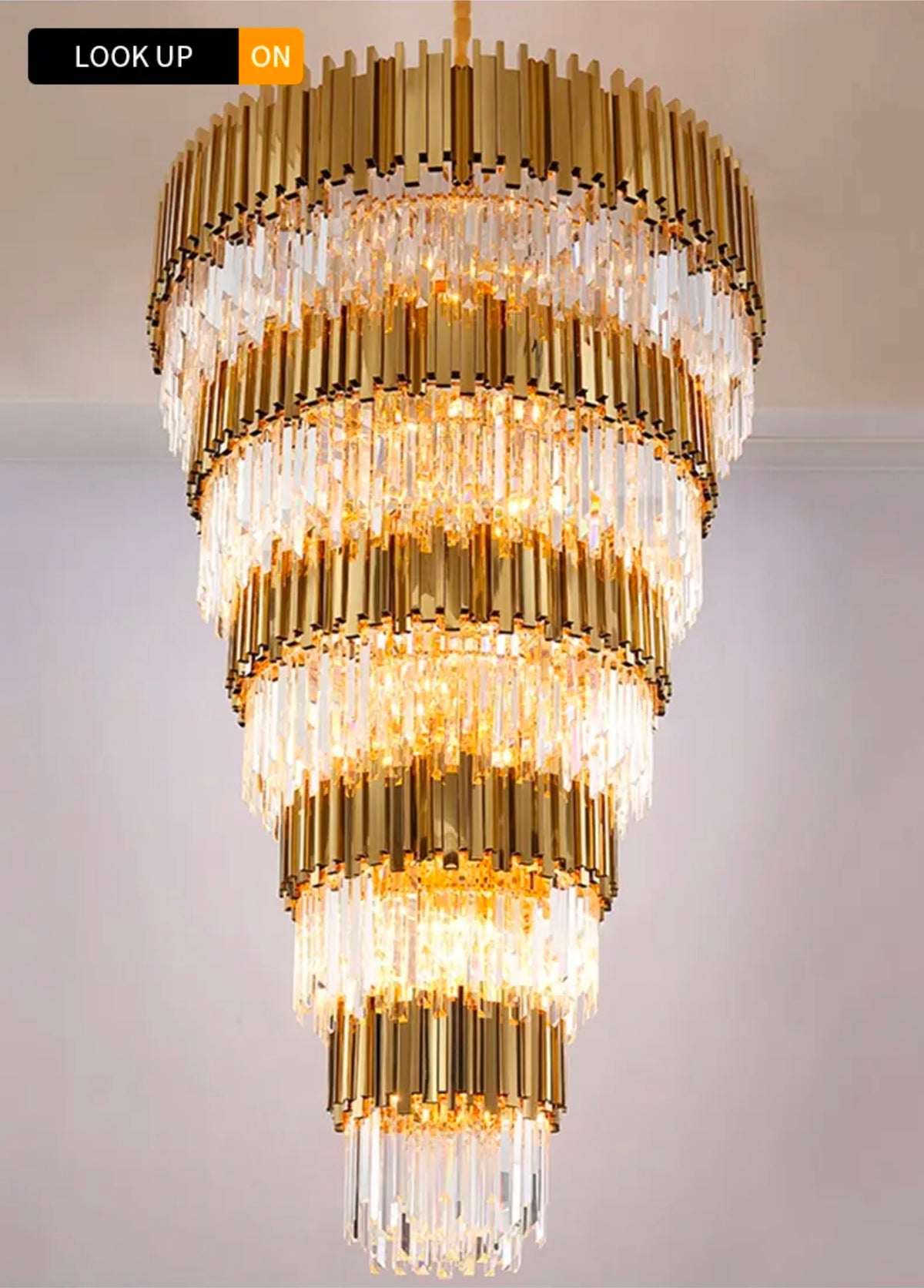 Nirupa Amethy Crysla Chandelier