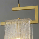 Abbaigh Copper Golden Staircase Chandelier- Colour & Brightness Changing