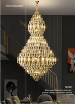 Salazar Ramon Large Crystal Chandelier - Reflect Lighting
