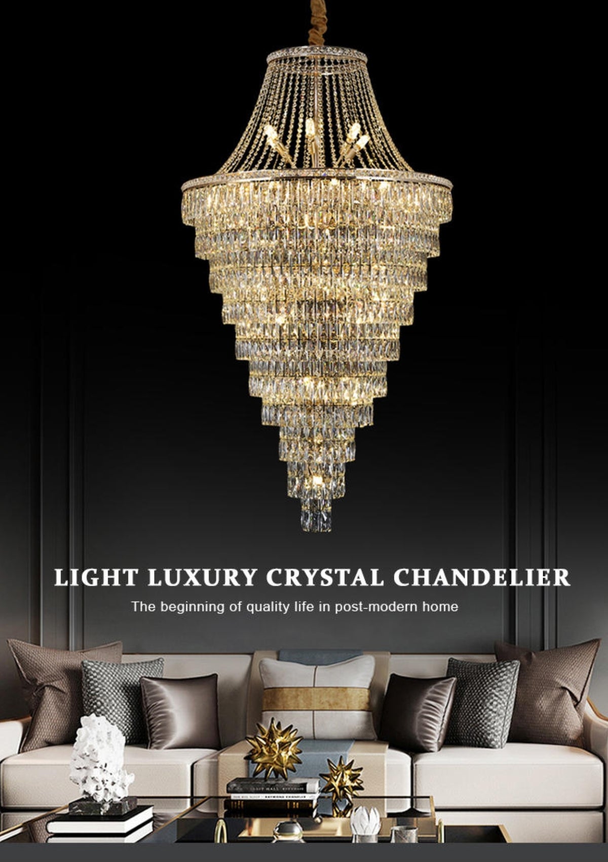 Jakob Crystal Chandelier - Reflect Lighting