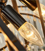 Pyrite Gold Crystal Chandelier -Round/Rectangle - Reflect Lighting