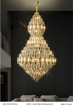 Salazar Ramon Large Crystal Chandelier - Reflect Lighting
