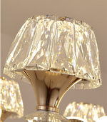 Paulo Tannehill Gold Crystal LED Chandelier - Reflect Lighting