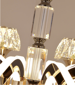 Paulo Tannehill Gold Crystal LED Chandelier - Reflect Lighting