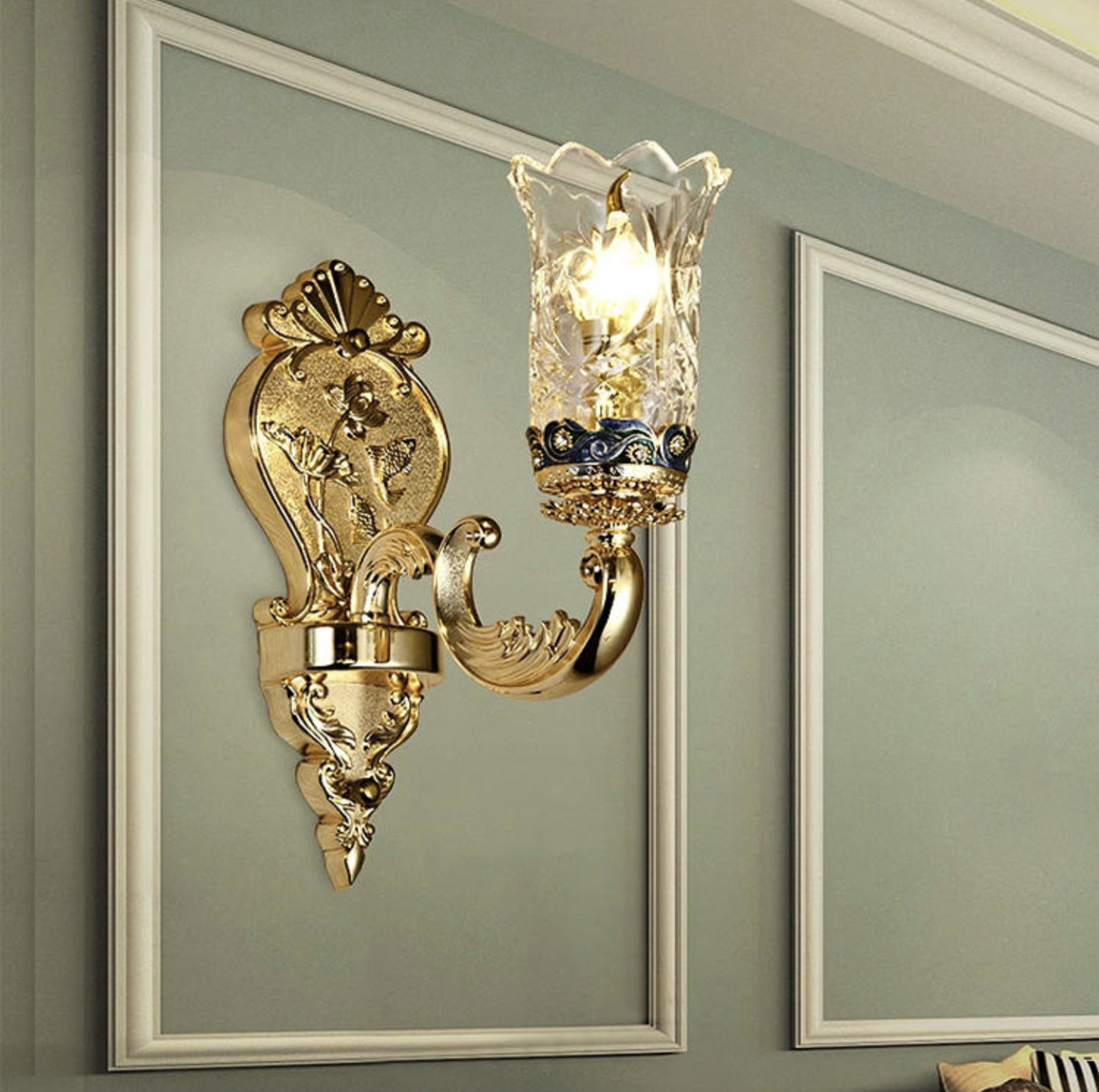 Drewett Gold Premium Wall Lamp - Reflect Lighting