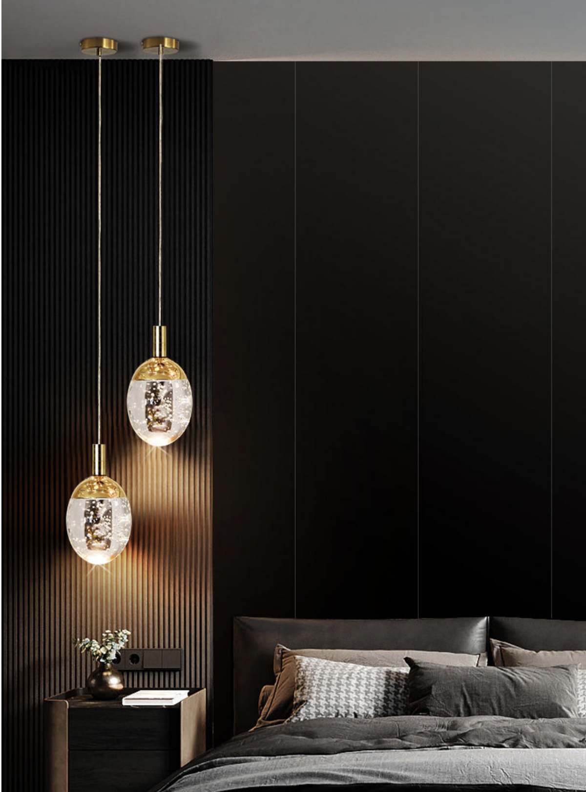 Ardilla 1-Light Bedroom Pendant Light- 4 shapes - Reflect Lighting