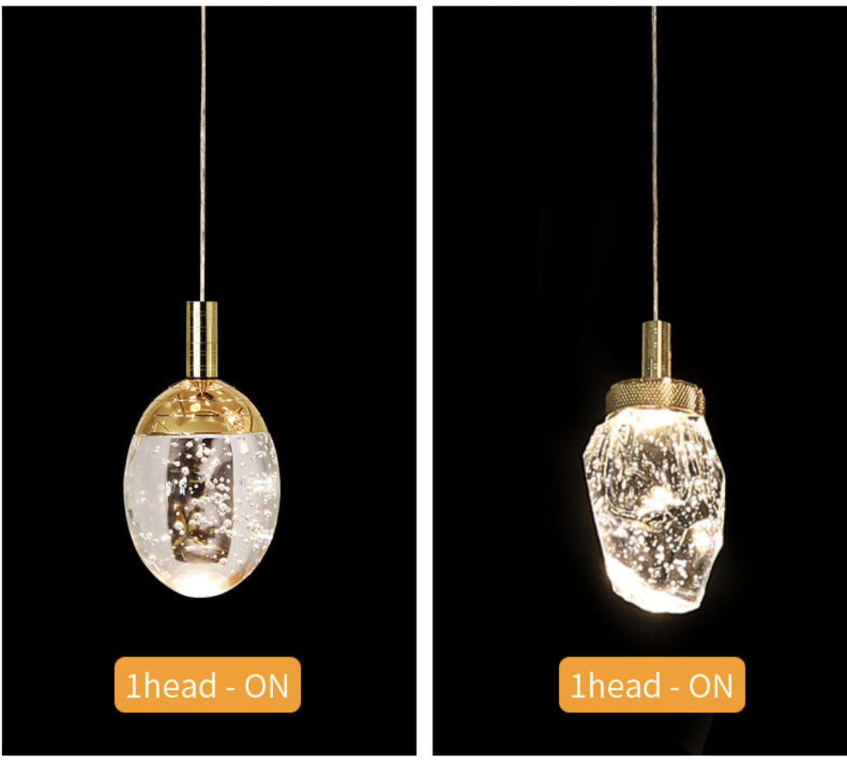 Ardilla 1-Light Bedroom Pendant Light- 4 shapes - Reflect Lighting