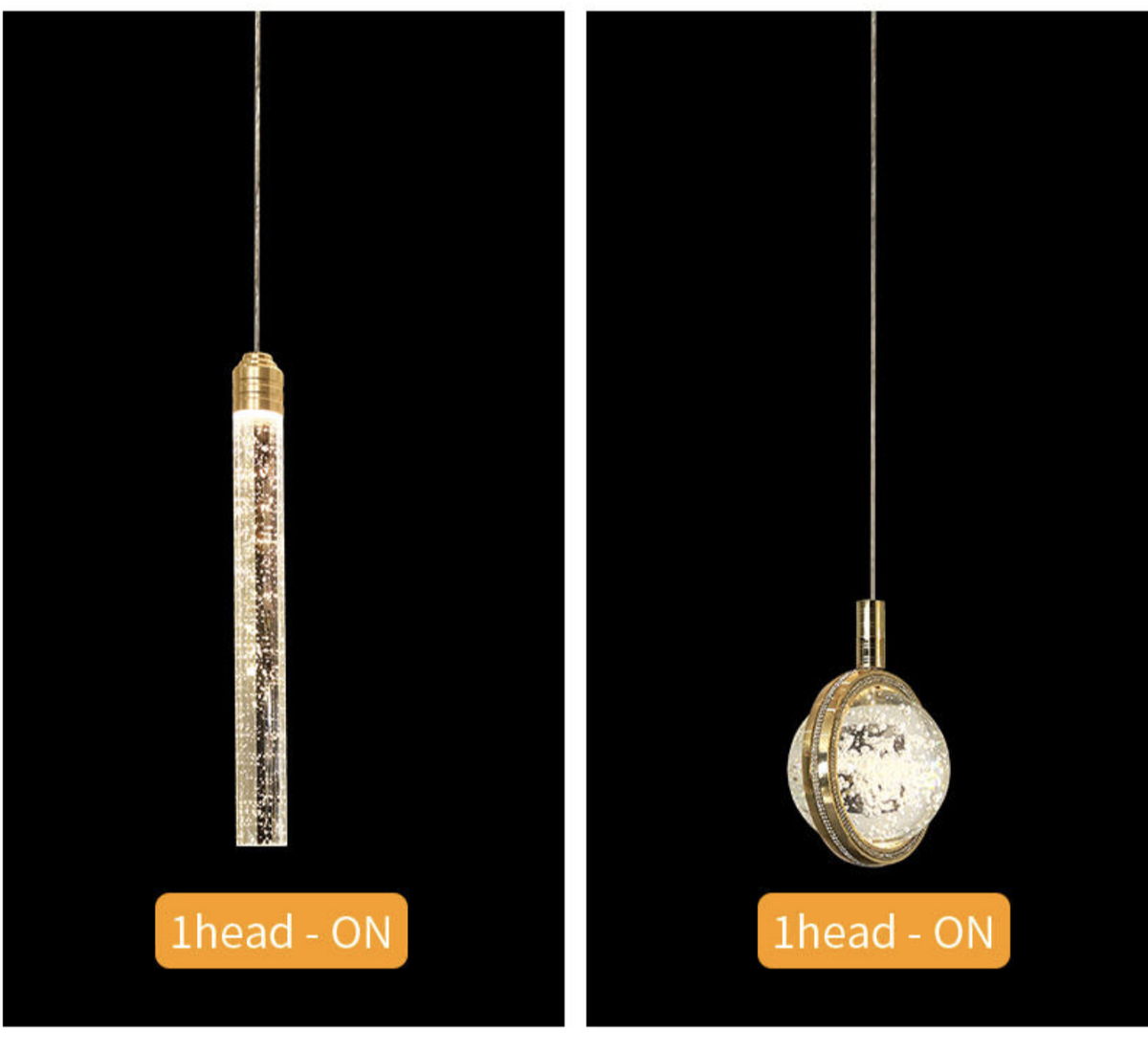 Ardilla 1-Light Bedroom Pendant Light- 4 shapes - Reflect Lighting