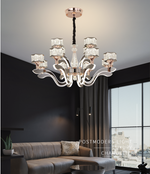 Fraser LED Crystal Shaded Chandelier - Reflect Lighting