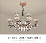 Fraser LED Crystal Shaded Chandelier - Reflect Lighting