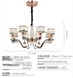 Fraser LED Crystal Shaded Chandelier - Reflect Lighting