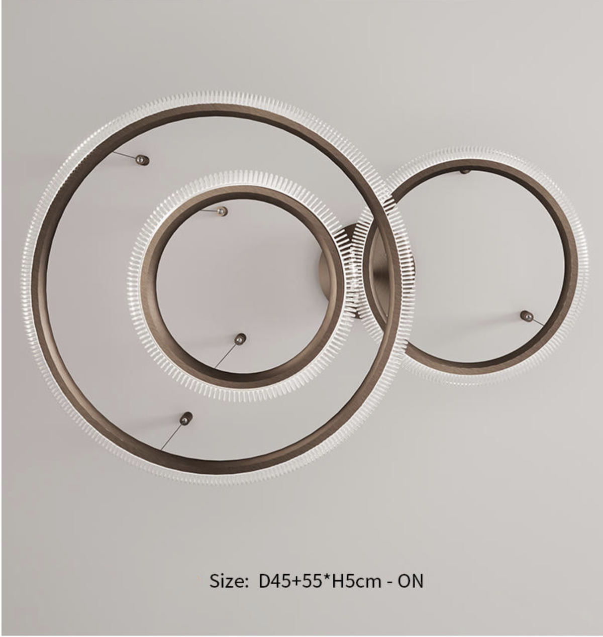 Reynal Ripley Brown Ring Chandelier - Reflect Lighting