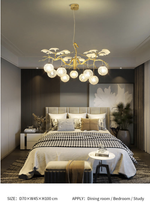Hazel Gold LED Braided Chandelier - Reflect Lighting