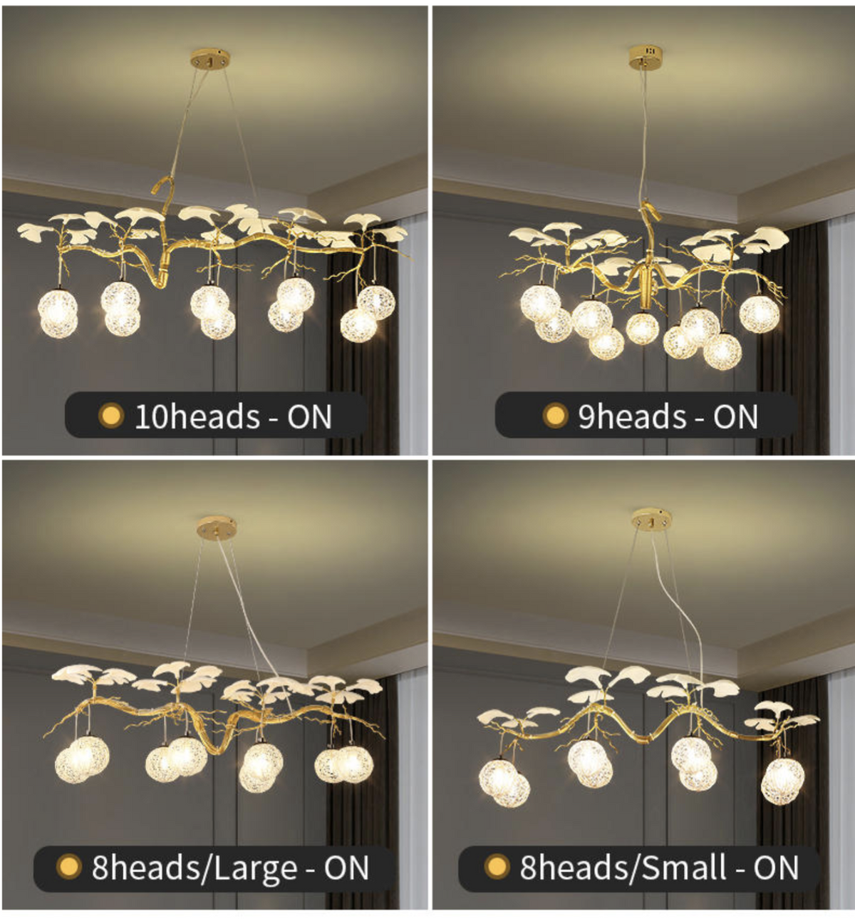 Hazel Gold LED Braided Chandelier - Reflect Lighting