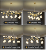 Hazel Gold LED Braided Chandelier - Reflect Lighting