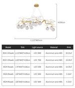 Hazel Gold LED Braided Chandelier - Reflect Lighting