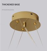 Hazel Gold LED Braided Chandelier - Reflect Lighting