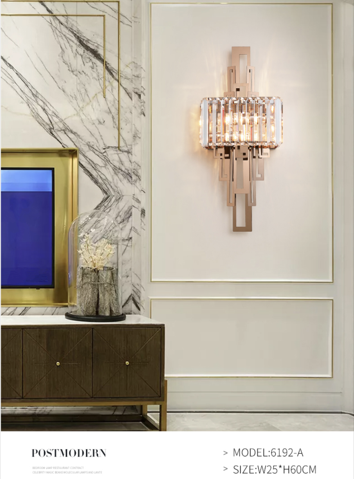 Mireille Rose Gold/Gold Wall lamp- 3 Shapes - Reflect Lighting