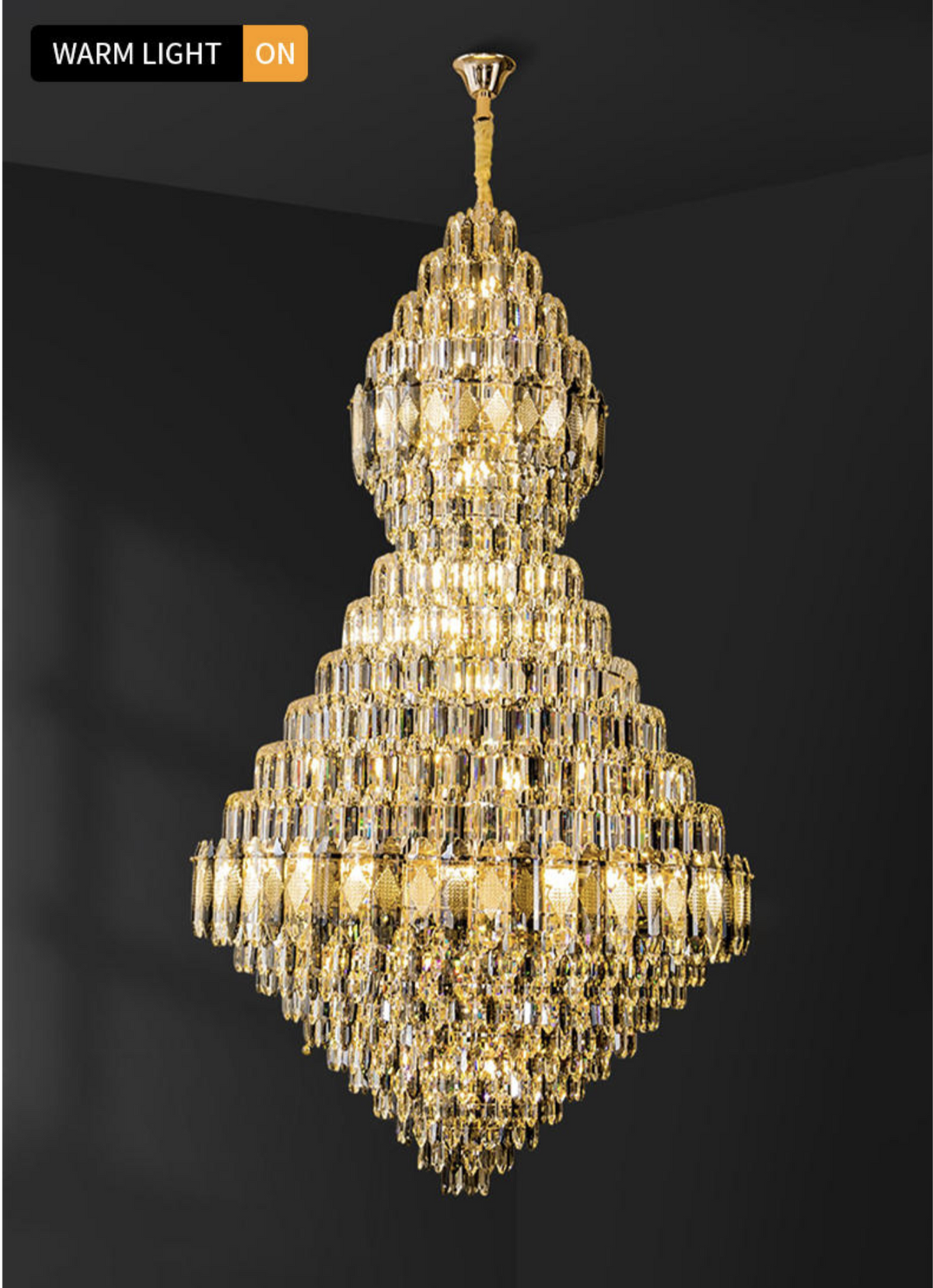 Salazar Ramon Large Crystal Chandelier - Reflect Lighting