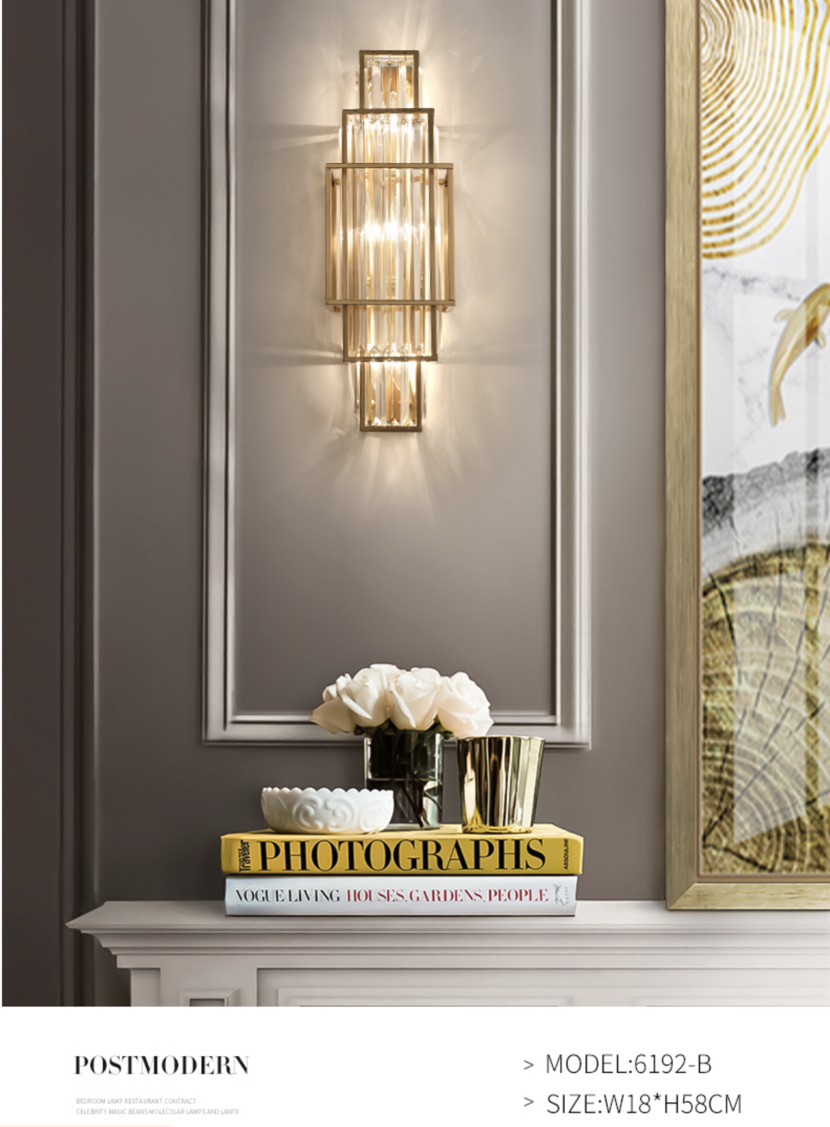 Mireille Rose Gold/Gold Wall lamp- 3 Shapes - Reflect Lighting