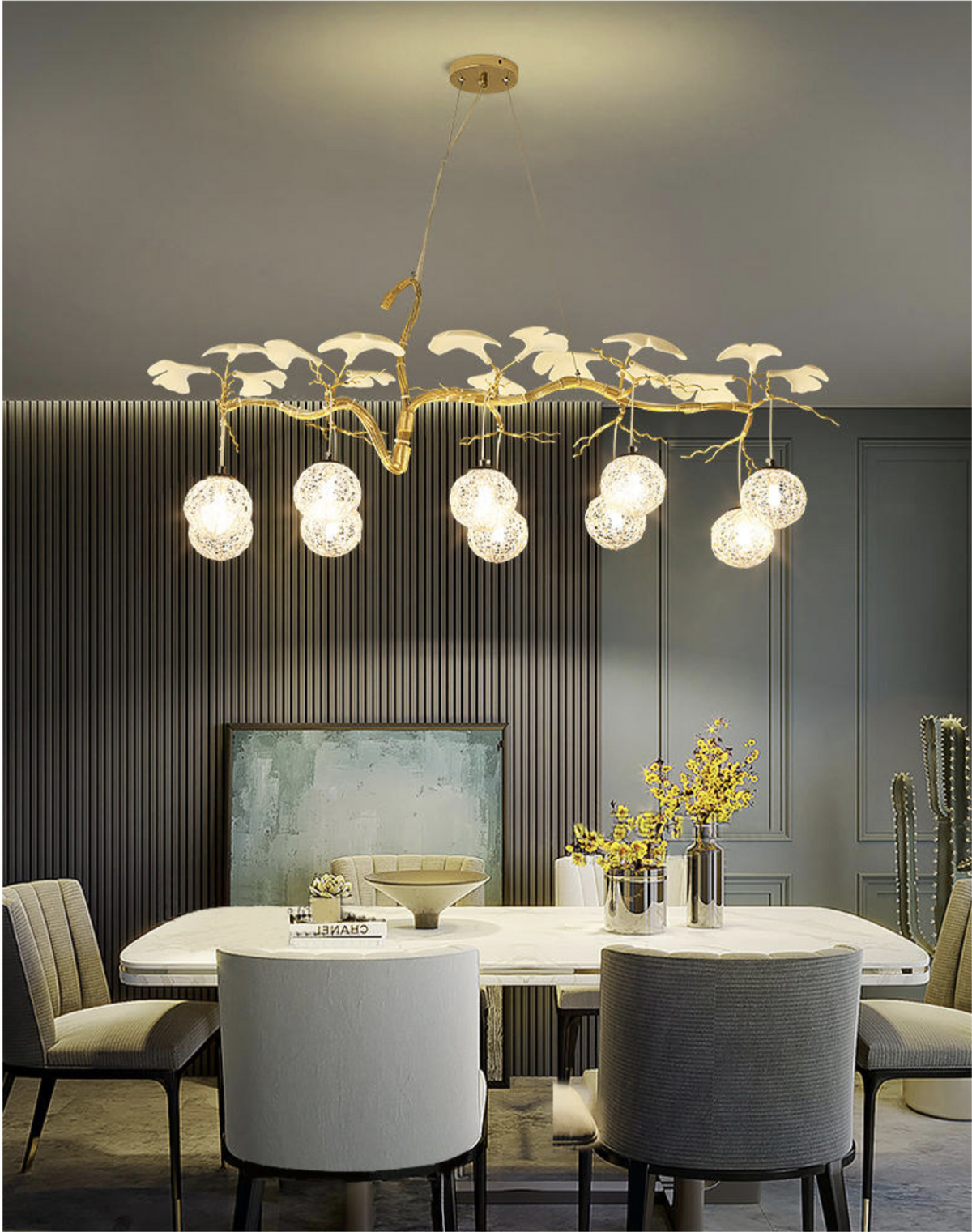 Hazel Gold LED Braided Chandelier - Reflect Lighting