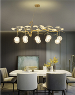 Hazel Gold LED Braided Chandelier - Reflect Lighting