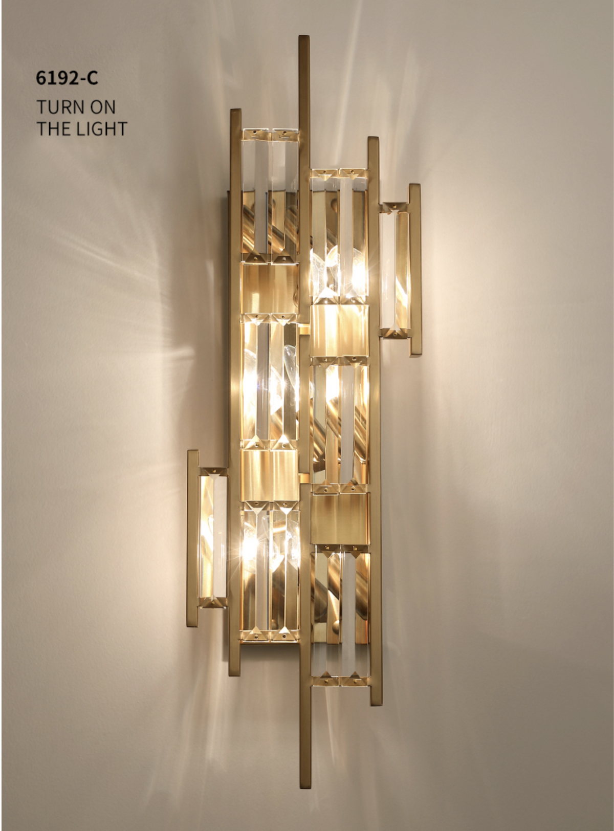 Mireille Rose Gold/Gold Wall lamp- 3 Shapes - Reflect Lighting