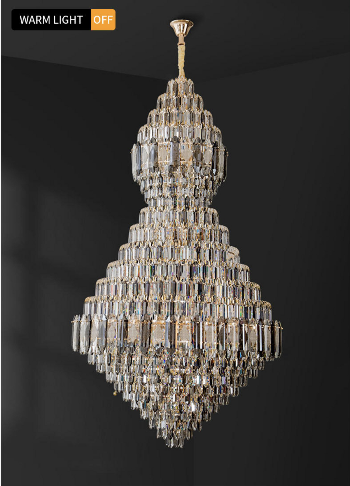 Salazar Ramon Large Crystal Chandelier - Reflect Lighting