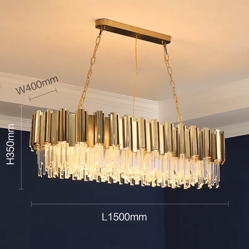 Full Set Gold Crystal Chandelier Light