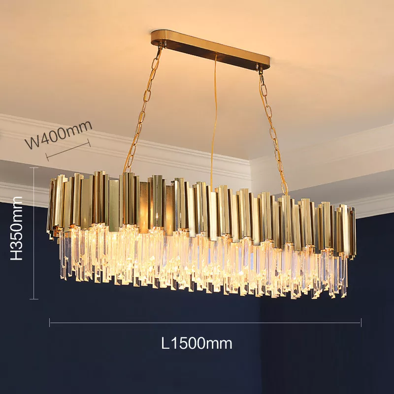 Full Set Gold Crystal Chandelier Light - Reflect Lighting
