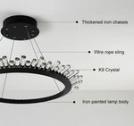 Wagon Wheel Chandelier-Black/Gold - Reflect Lighting