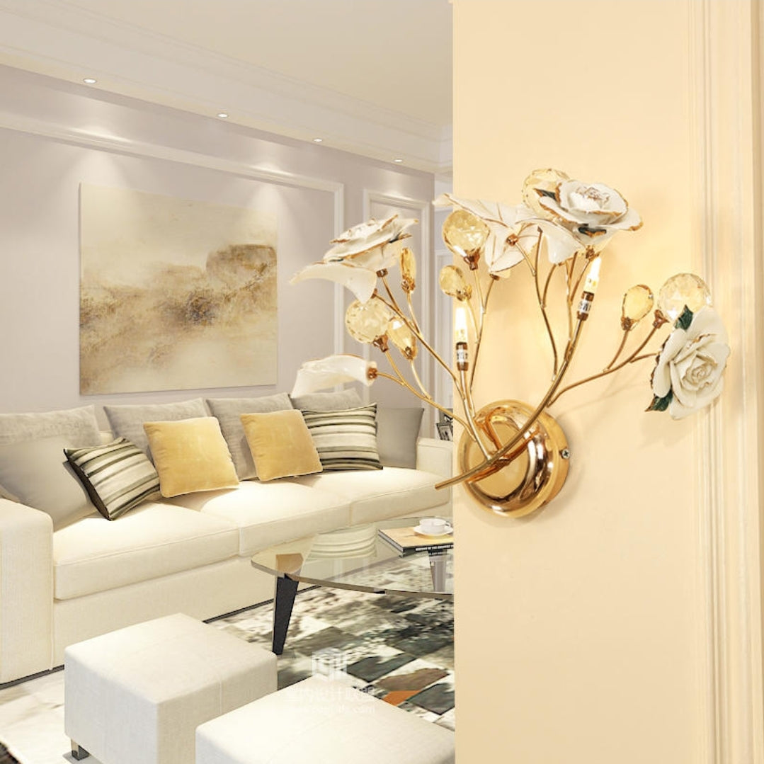 Lotus Flower Crystal Wall Lamps/-6 Colours - Reflect Lighting