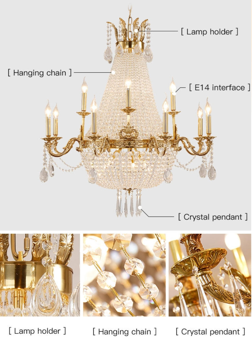 Premium Empire Chandelier - Reflect Lighting
