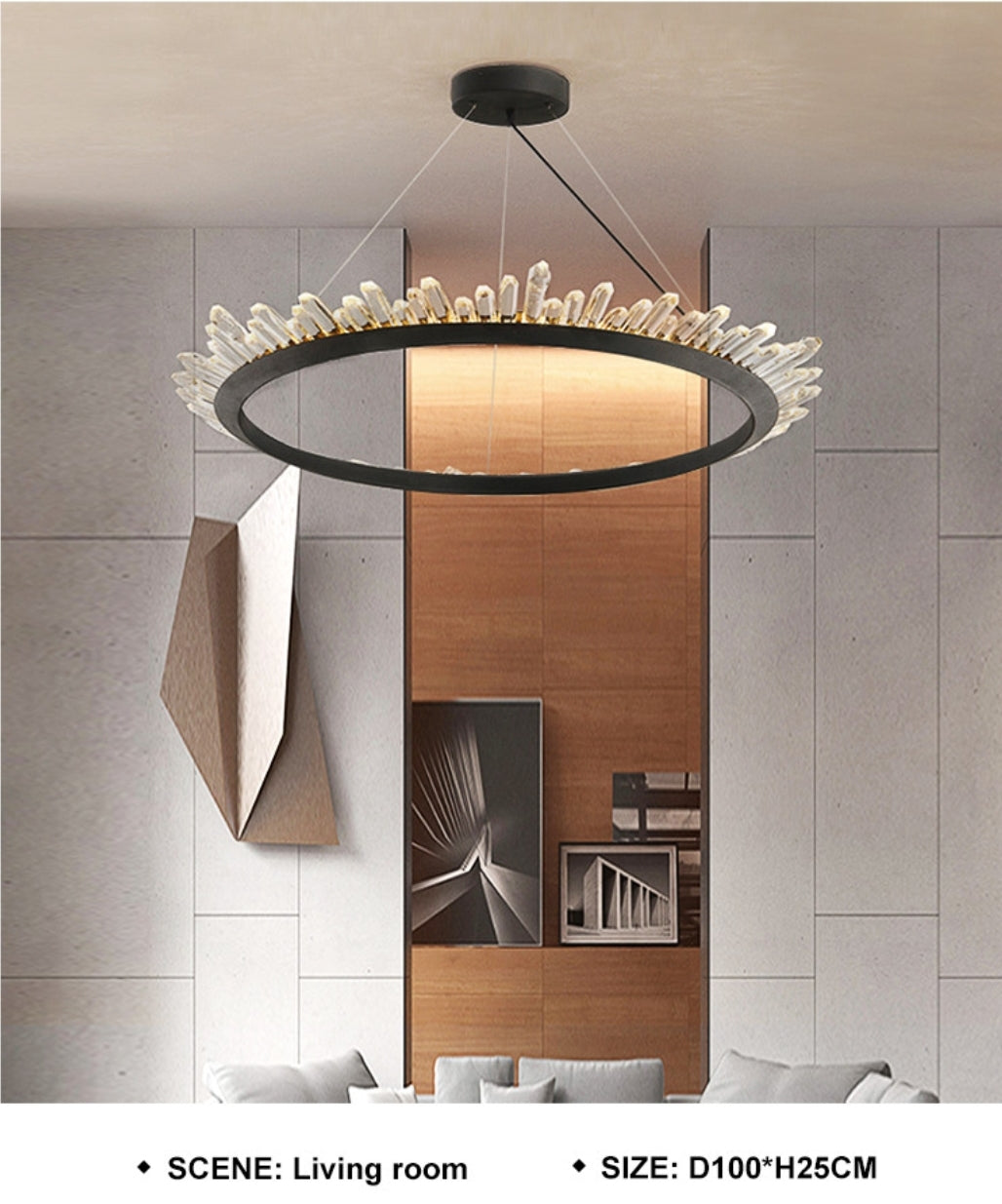 Wagon Wheel Chandelier-Black/Gold - Reflect Lighting