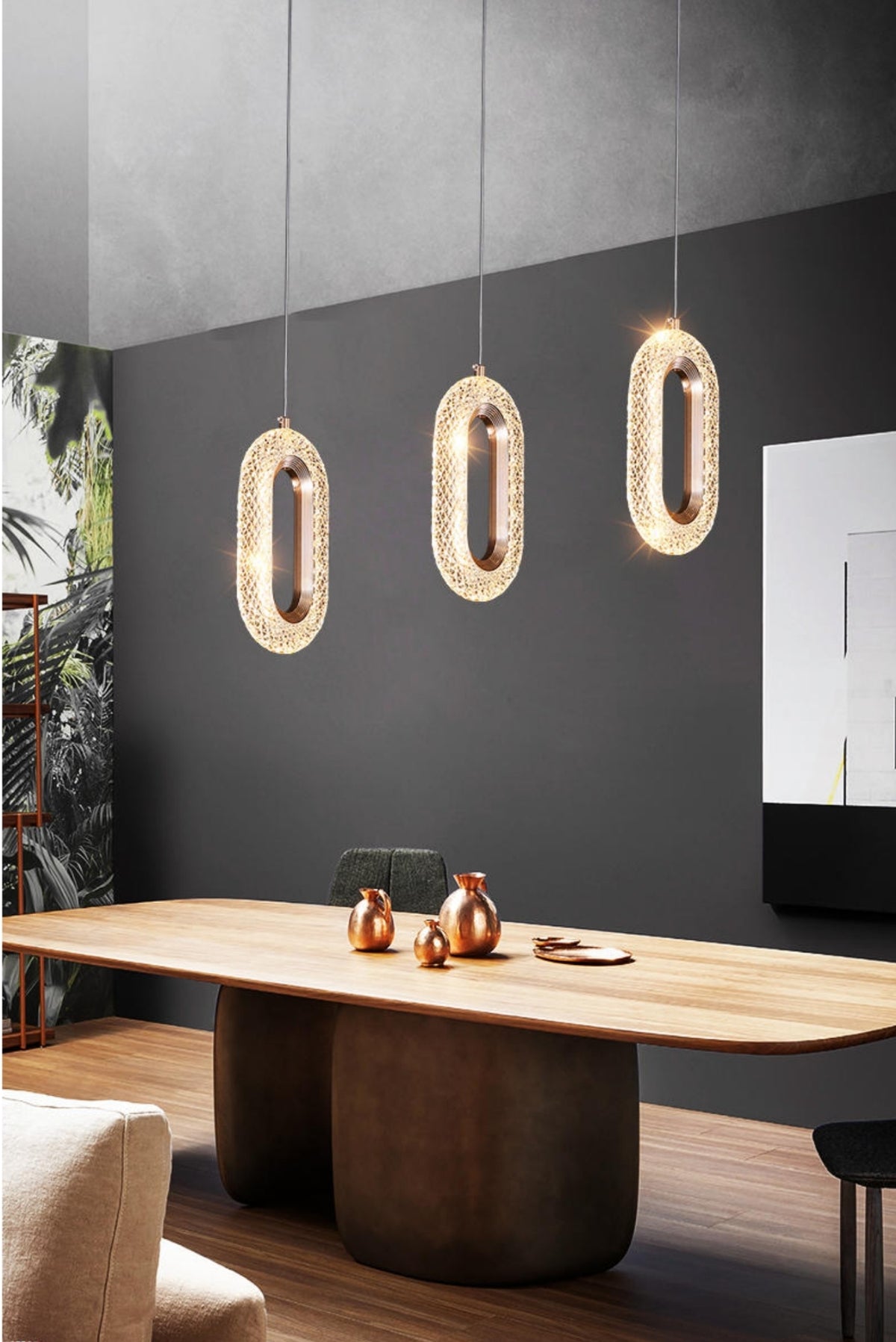 Ogilvy Champagne Gold Staircase Chandelier - Reflect Lighting