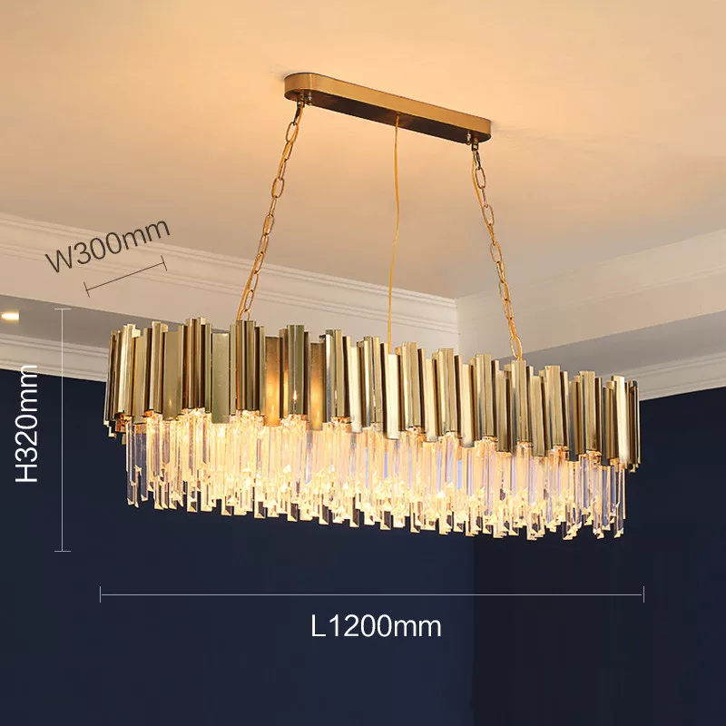 Full Set Gold Crystal Chandelier Light - Reflect Lighting