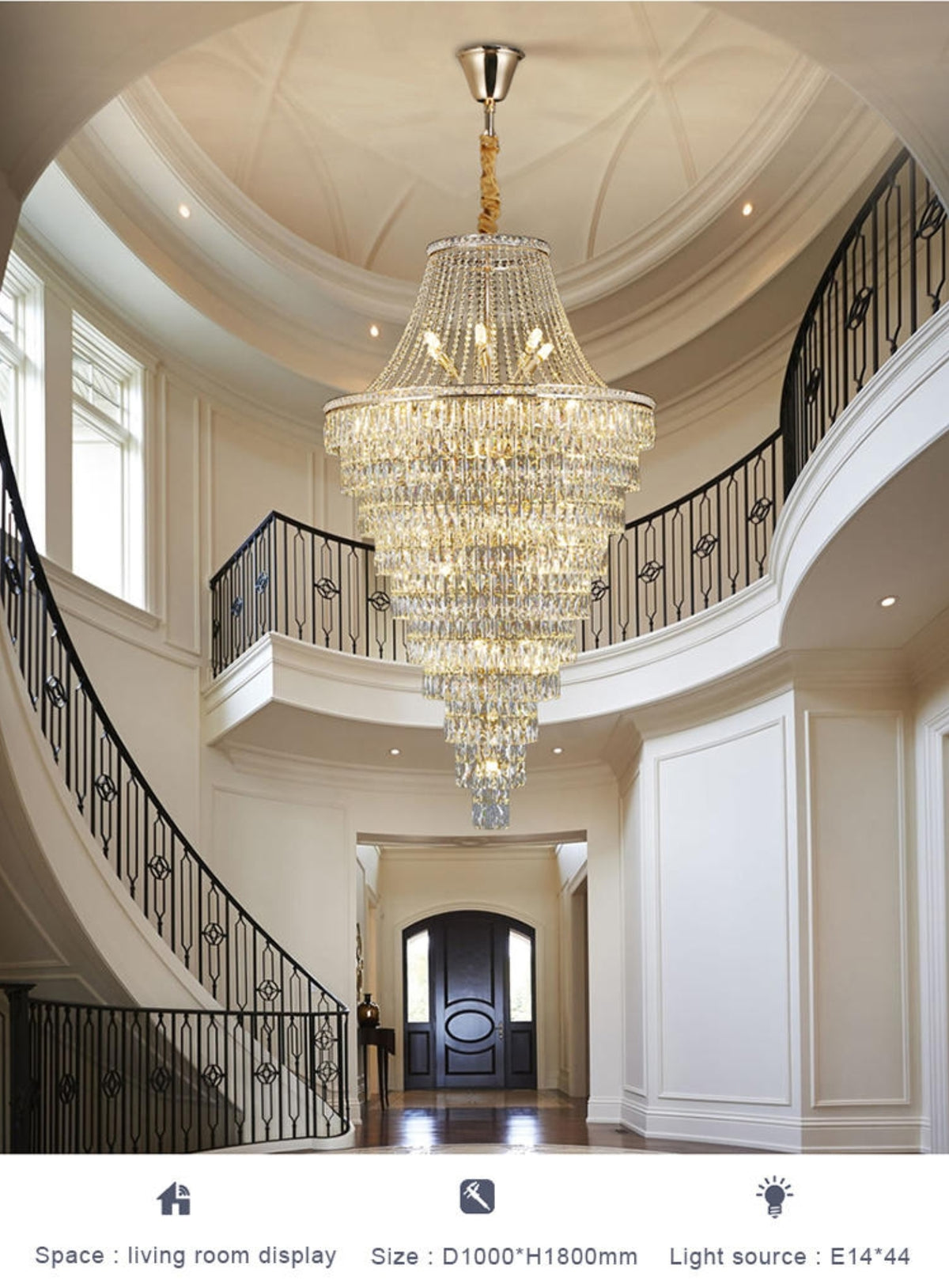 Jakob Crystal Chandelier - Reflect Lighting