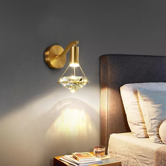 Gold Crystal Diamond Wall lamp - Reflect Lighting