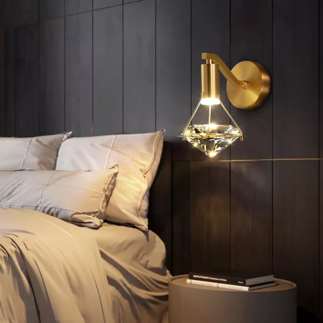 Gold Crystal Diamond Wall lamp - Reflect Lighting