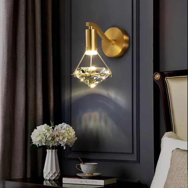 Gold Crystal Diamond Wall lamp - Reflect Lighting