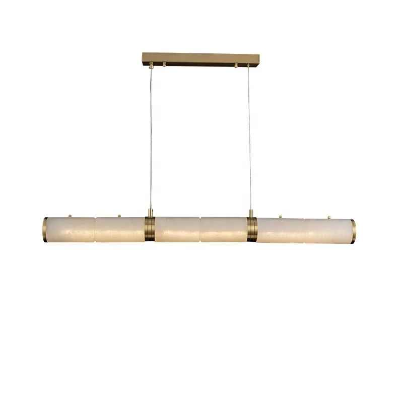 Snow Flake Marble Copper Chandelier
