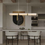 Snow Flake Marble Copper Chandelier
