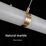 Snow Flake Marble Copper Chandelier
